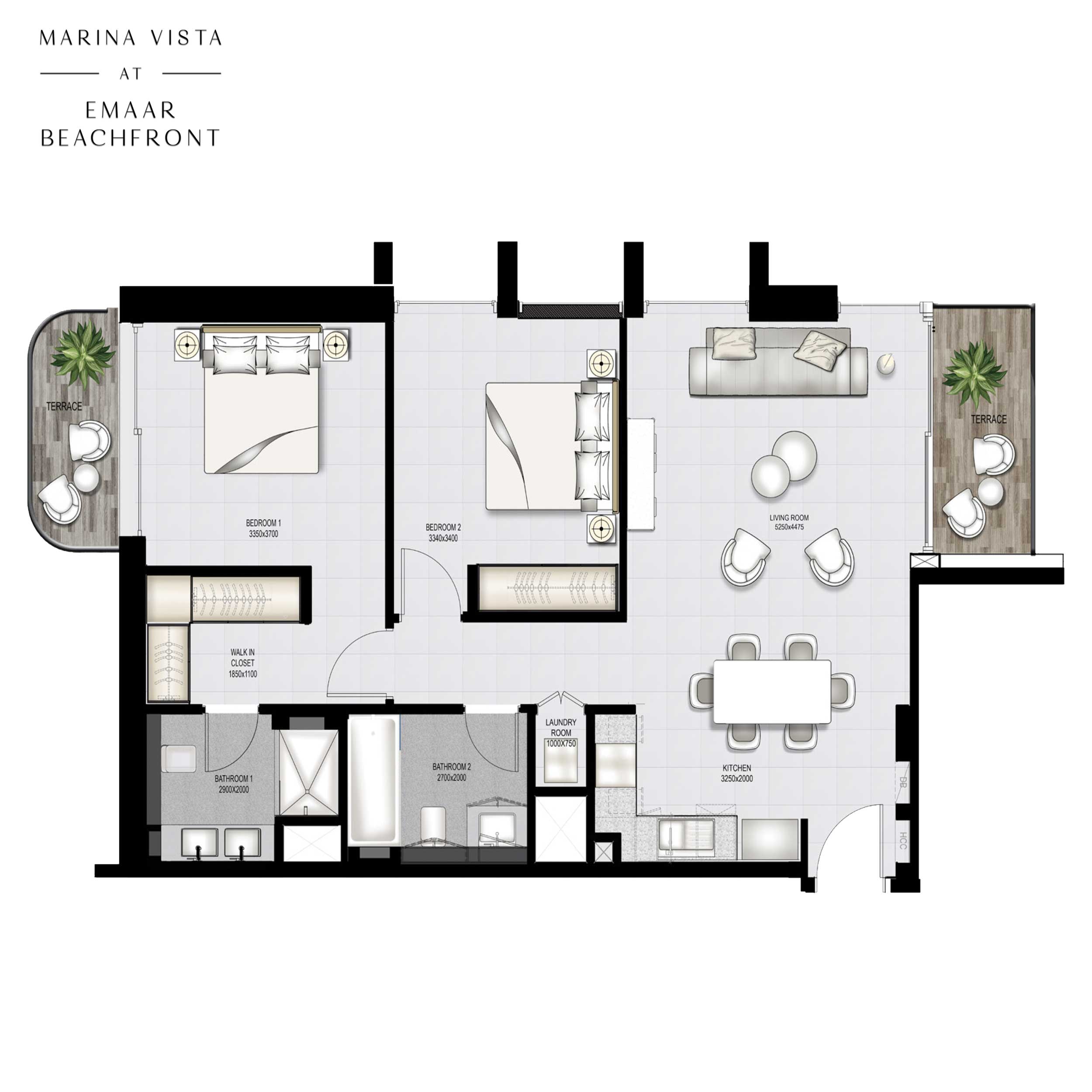 2 BEDROOM APARTMENTS